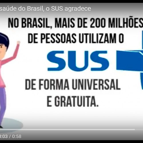 Vídeo do Conselho Nacional de Saúde diz que “O SUS não pode morrer”