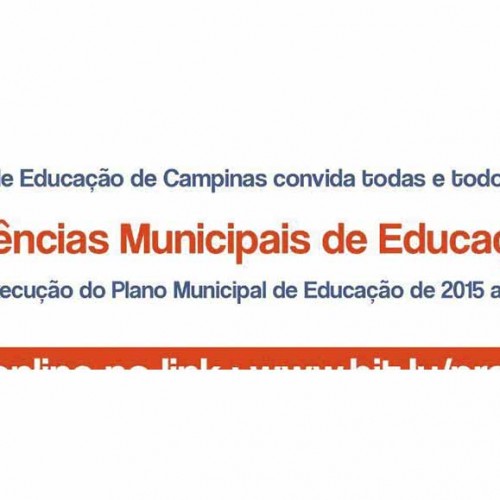 Inscrição para as Pré-Conferências de Educação de Campinas