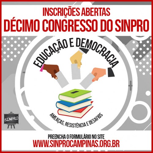 10º Congresso do Sinpro Campinas e região: inscrições abertas