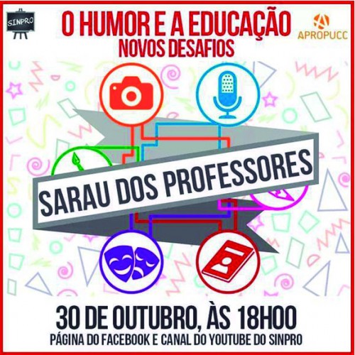 Sarau dos Professores integrará humor e educação