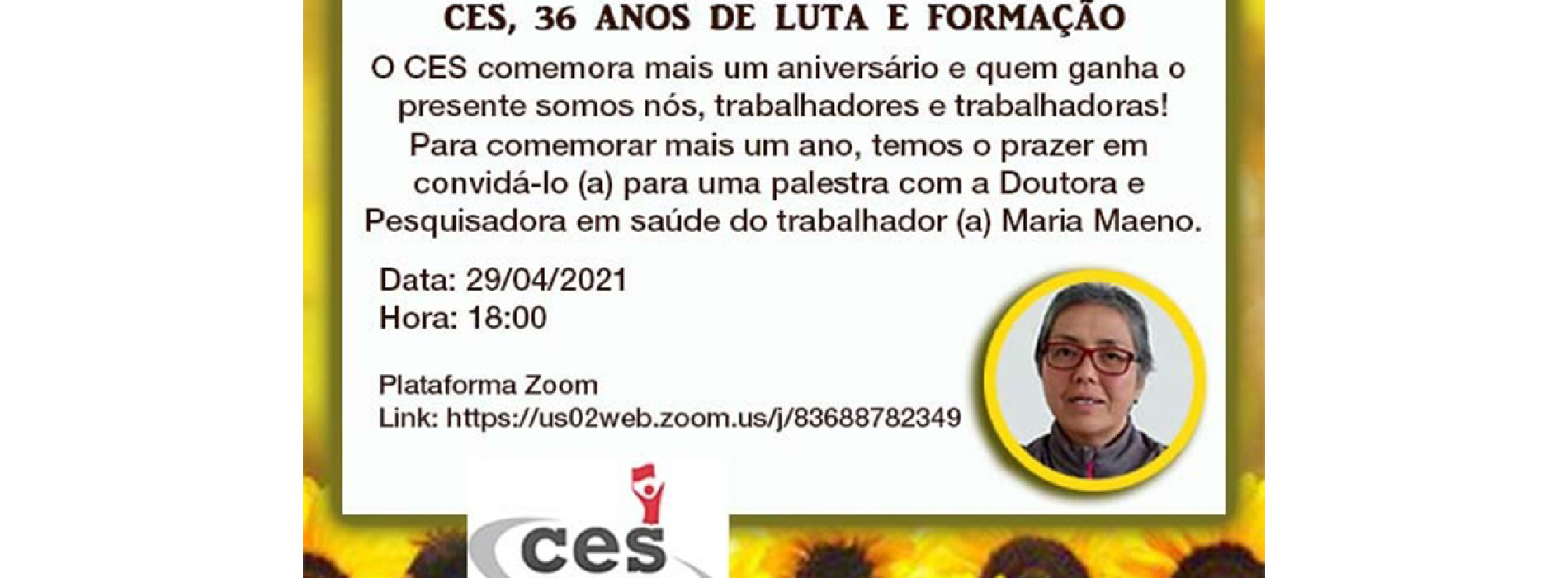 CES celebra seus 36 anos com palestra sobre saúde do trabalhador