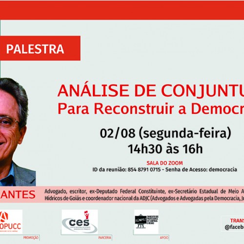 PALESTRA VIRTUAL | Análise de Conjuntura: para Reconstruir a Democracia