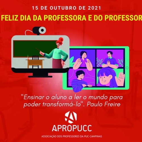 2021 | 15 de Outubro: Feliz Dia da Professora e do Professor