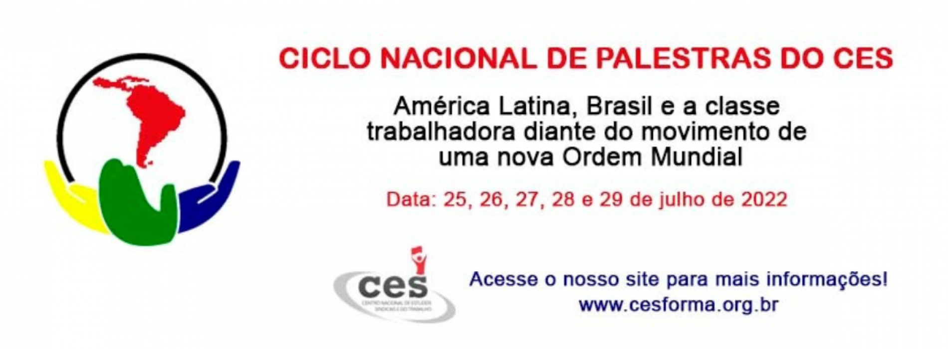 Ciclo Nacional de Palestras Formativas Remotas do CES