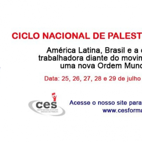 Ciclo Nacional de Palestras Formativas Remotas do CES