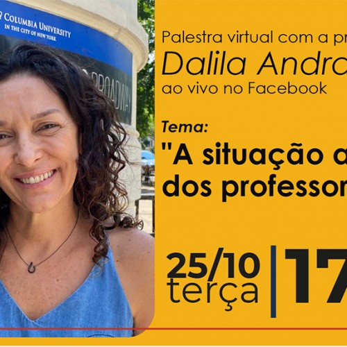 Palestra Virtual | A Situação Atual dos Professores