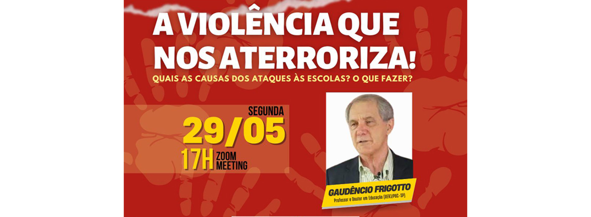 Entidades dão início a ciclo de palestras sobre violência contra escolas