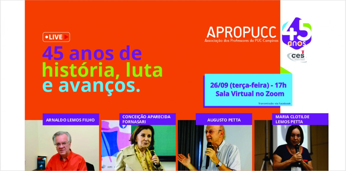 Live | Professores/as que marcaram a nossa trajetória de luta