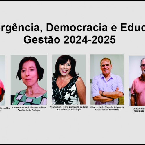 “Convergência, Democracia e Educação” foi eleita com 95,89% de aprovação para conduzir a APROPUCC