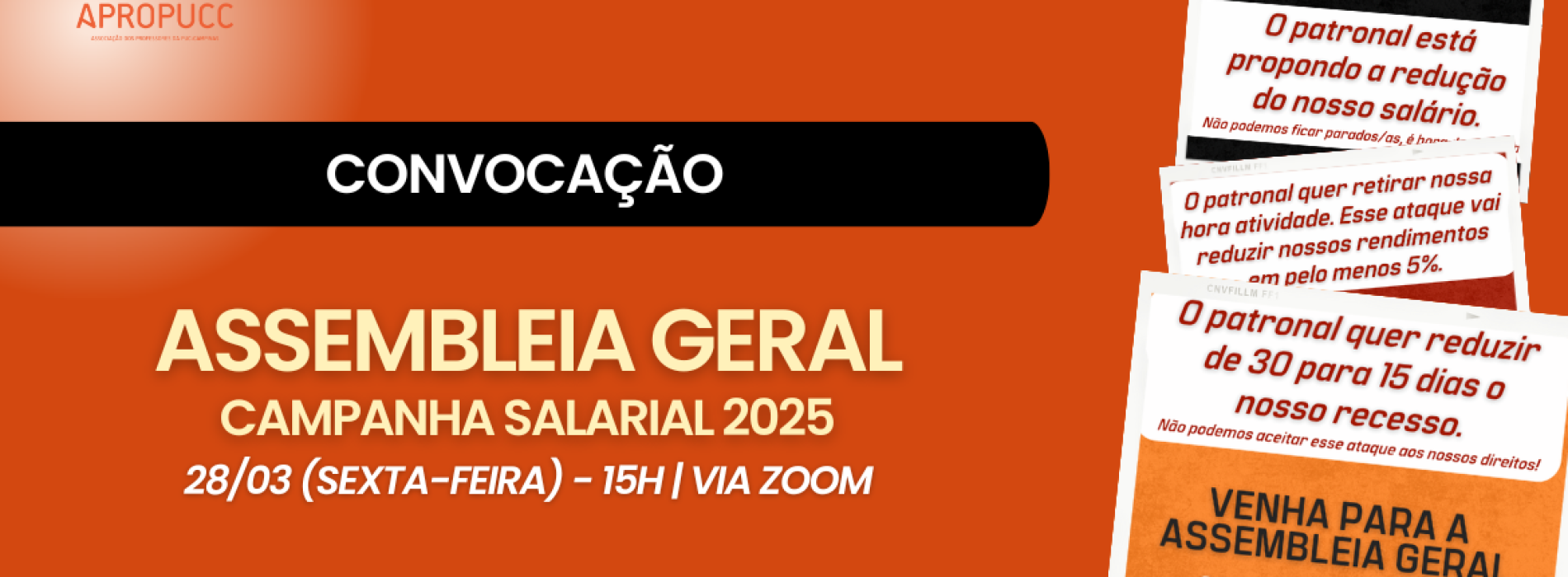 Convocação | Assembleia Geral da Educação Superior