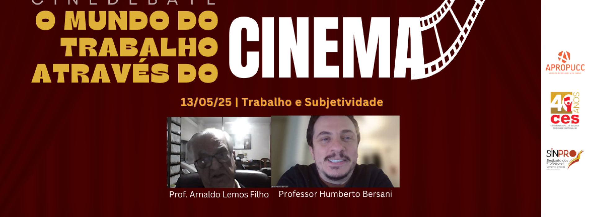 Cine Debate discute subjetividade, discriminação e desigualdades no mundo do trabalho