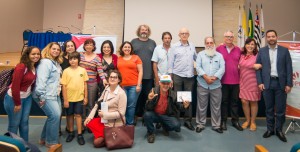 Diretoria da Apropucc, do Sinpro Campinas e do Centro Nacional de Estudos Sindicais e do Trabalho, representante do vereador Gustavo Petta reunidos com sindicalistas e militantes contra a reforma